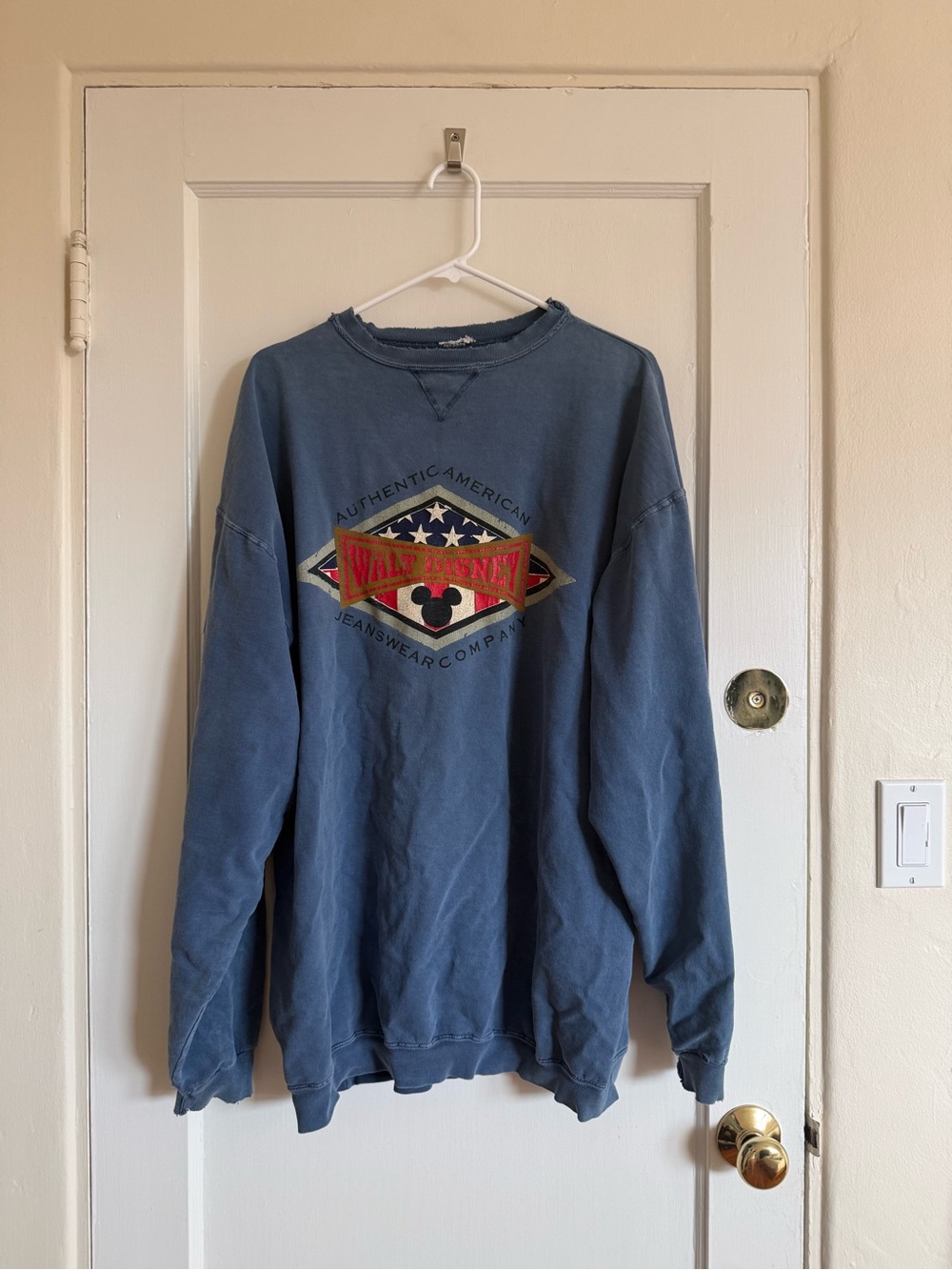 Vintage Style Blue Graphic Sweatshirt - Disney Jeanswear
